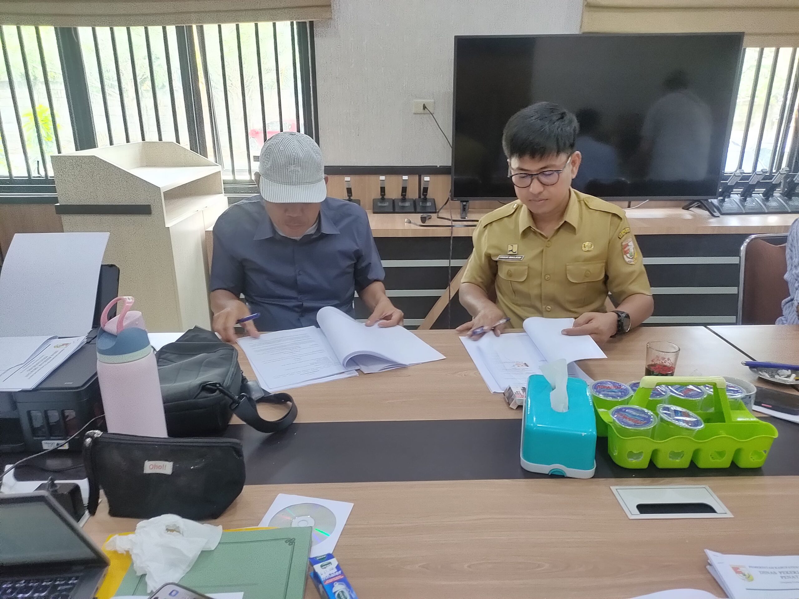 Resmi, Kontrak Bina Marga APBD 2025 Ditandatangani di Kantor PU Tubaba