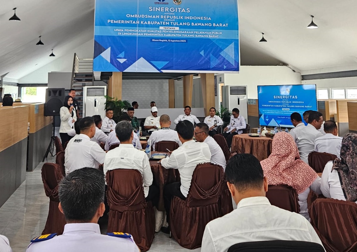 Bupati Tubaba Dorong Peningkatan Pelayanan Publik Lewat Simulasi Bersama Ombudsman RI