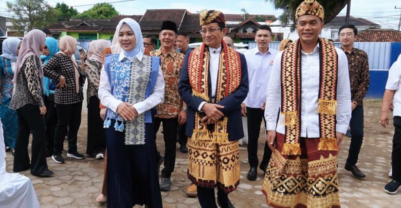 Ketua TP PKK Lampung Dampingi Menteri Agama Resmikan SPPG MusiRaya Rajabasa